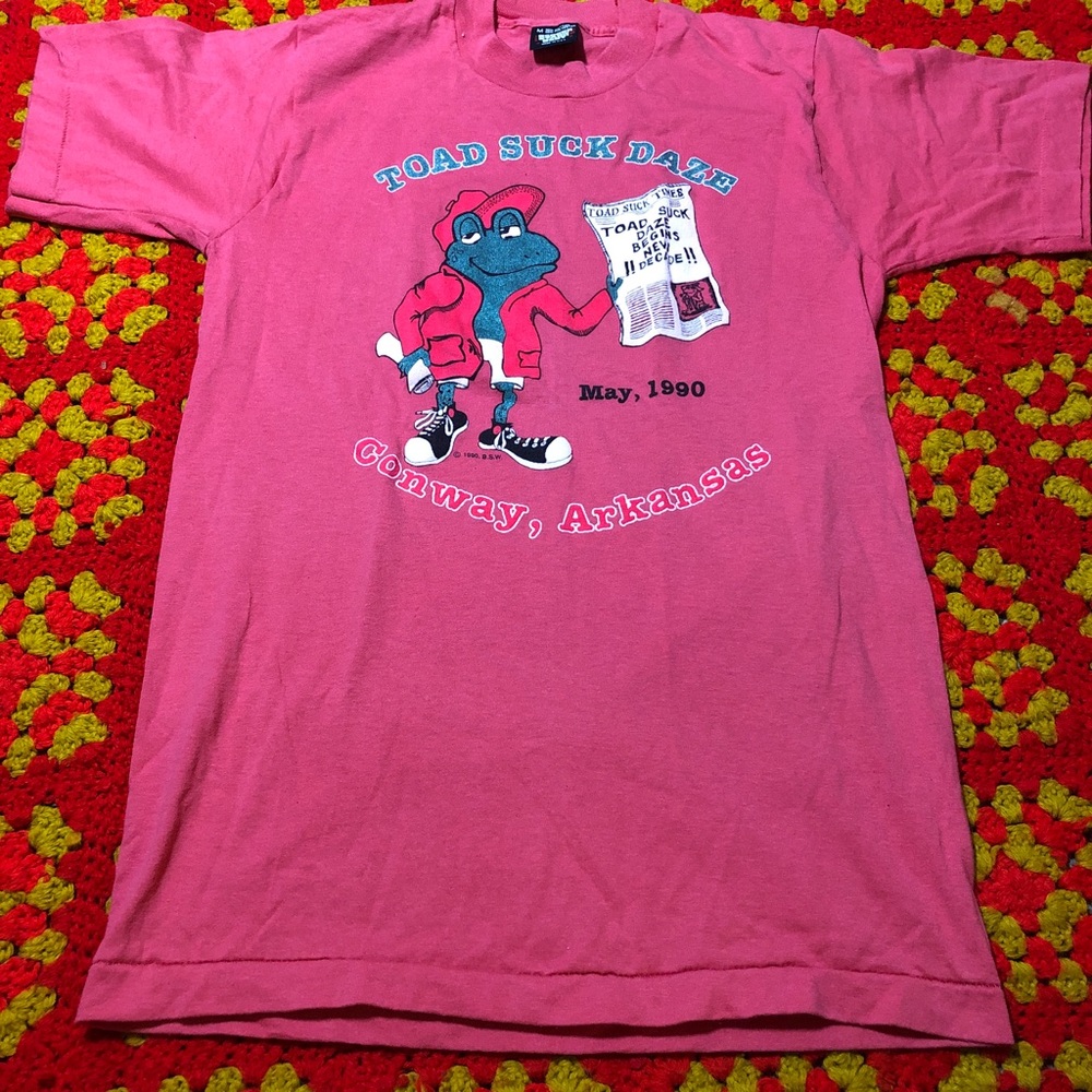 Vintage 1990 toad suck daze Arkansas t shirt
